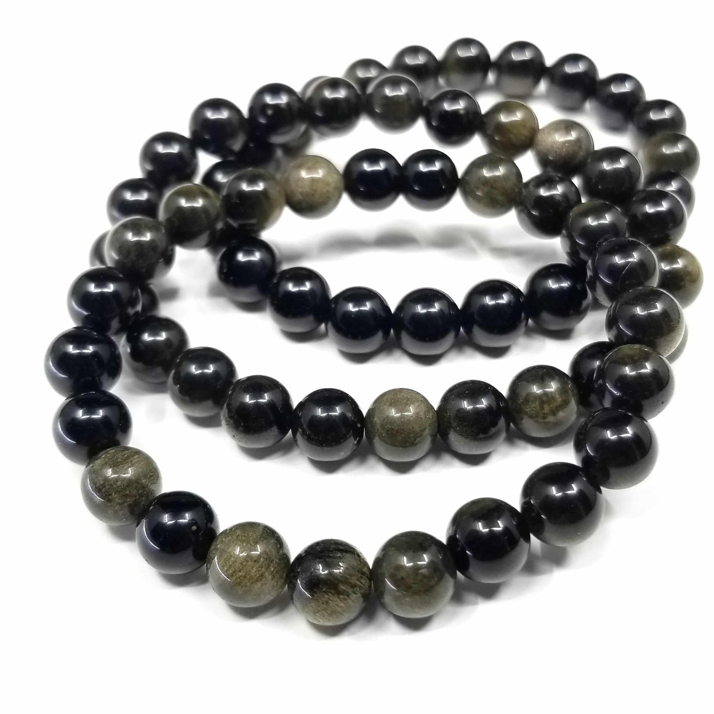 Golden Sheen Obsidian Bracelet