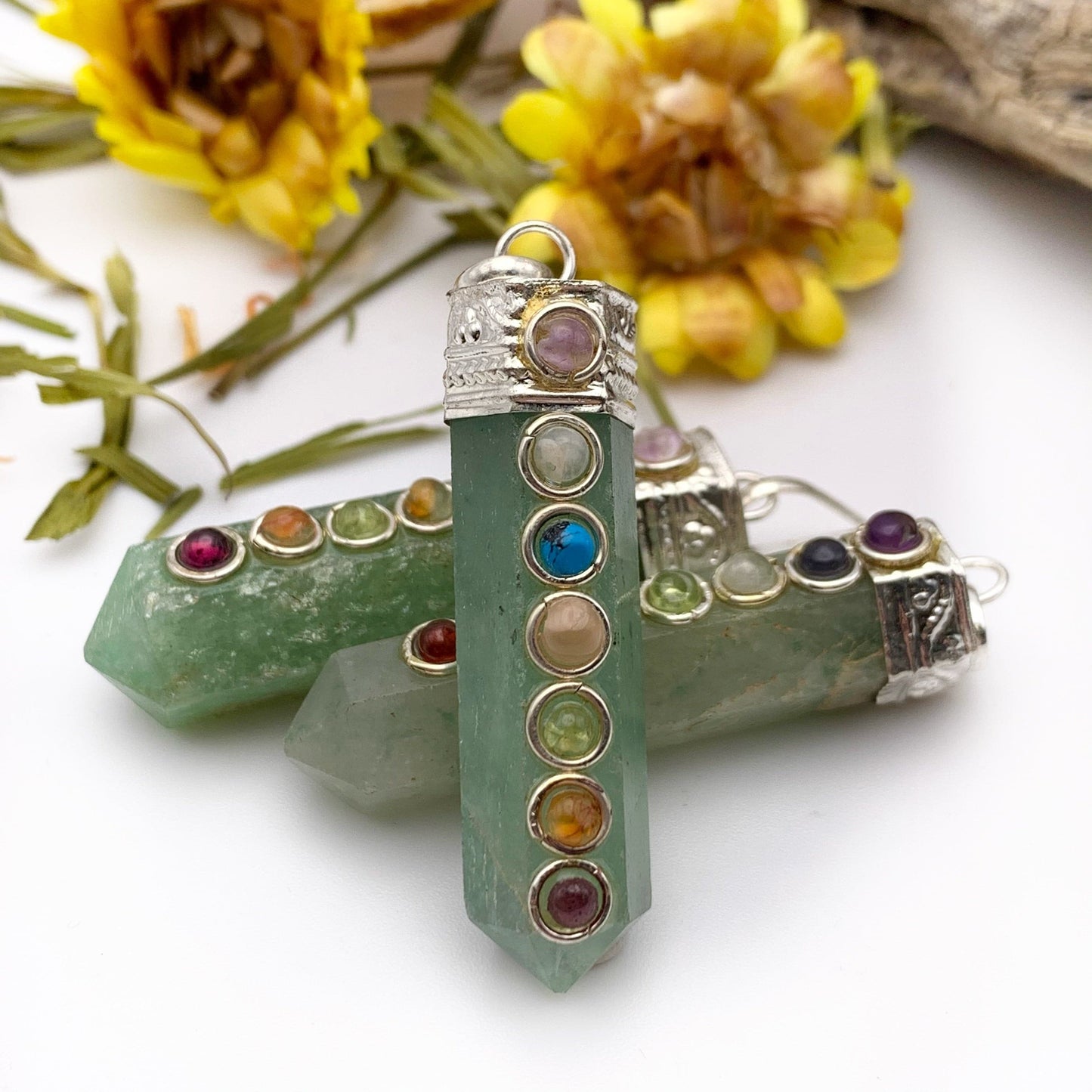 Green Aventurine Chakra Pendant