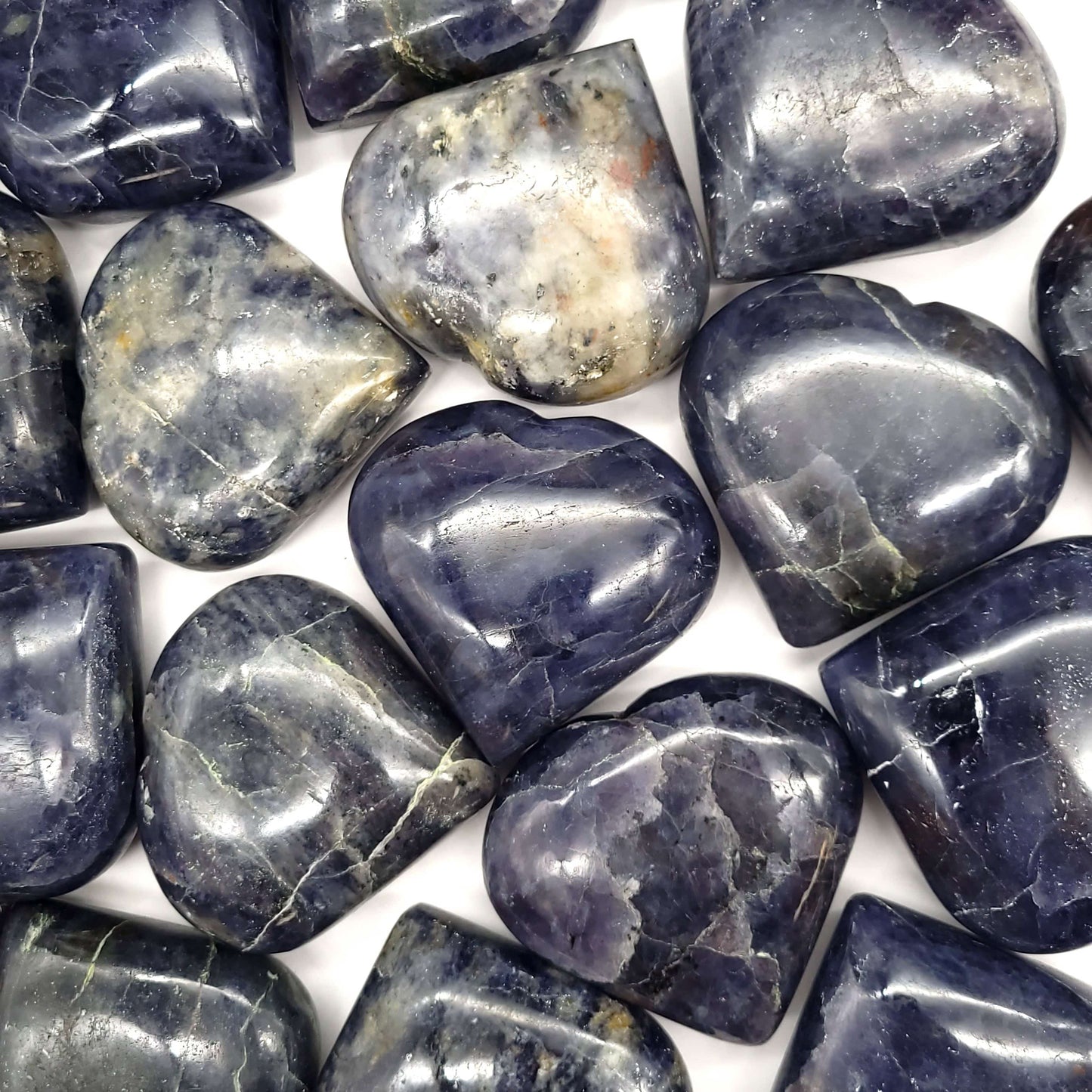Iolite with Sunstone Heart
