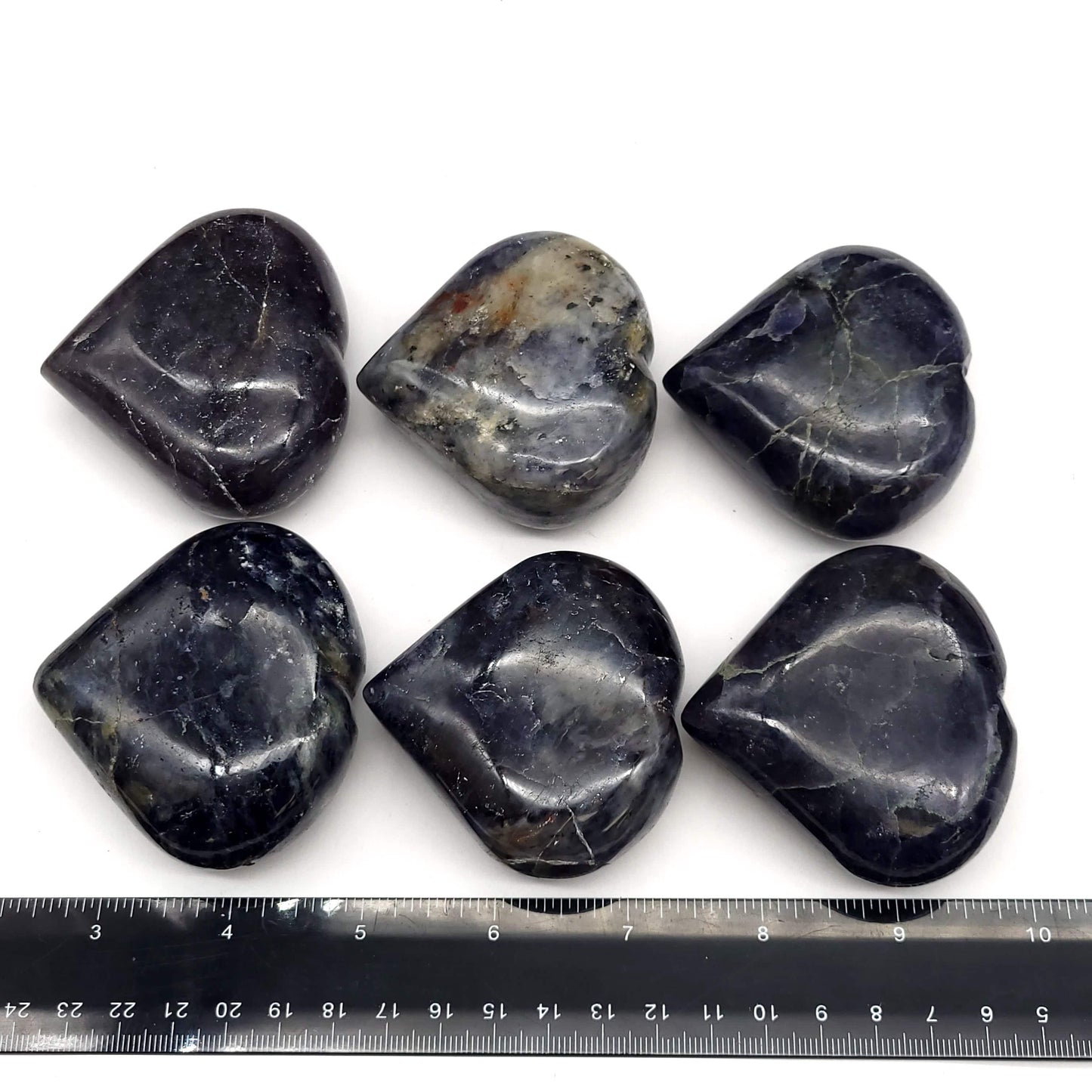 Iolite with Sunstone Heart