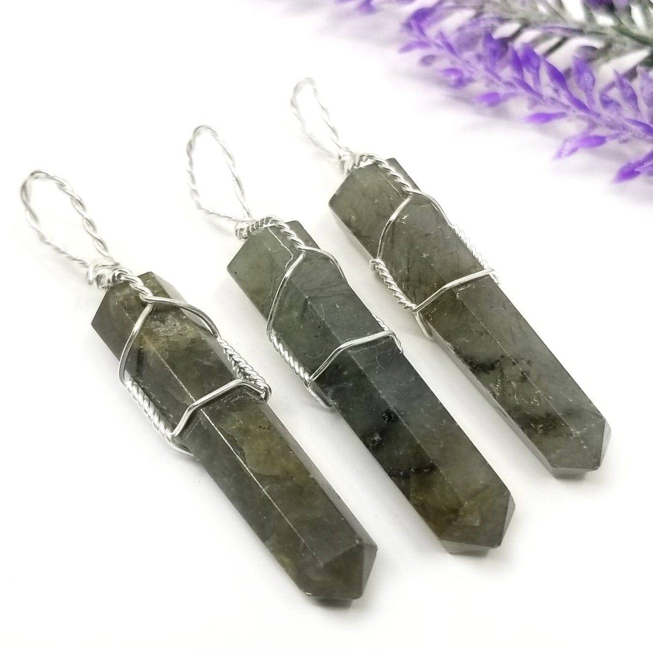 Labradorite Wire Wrapped Pendant