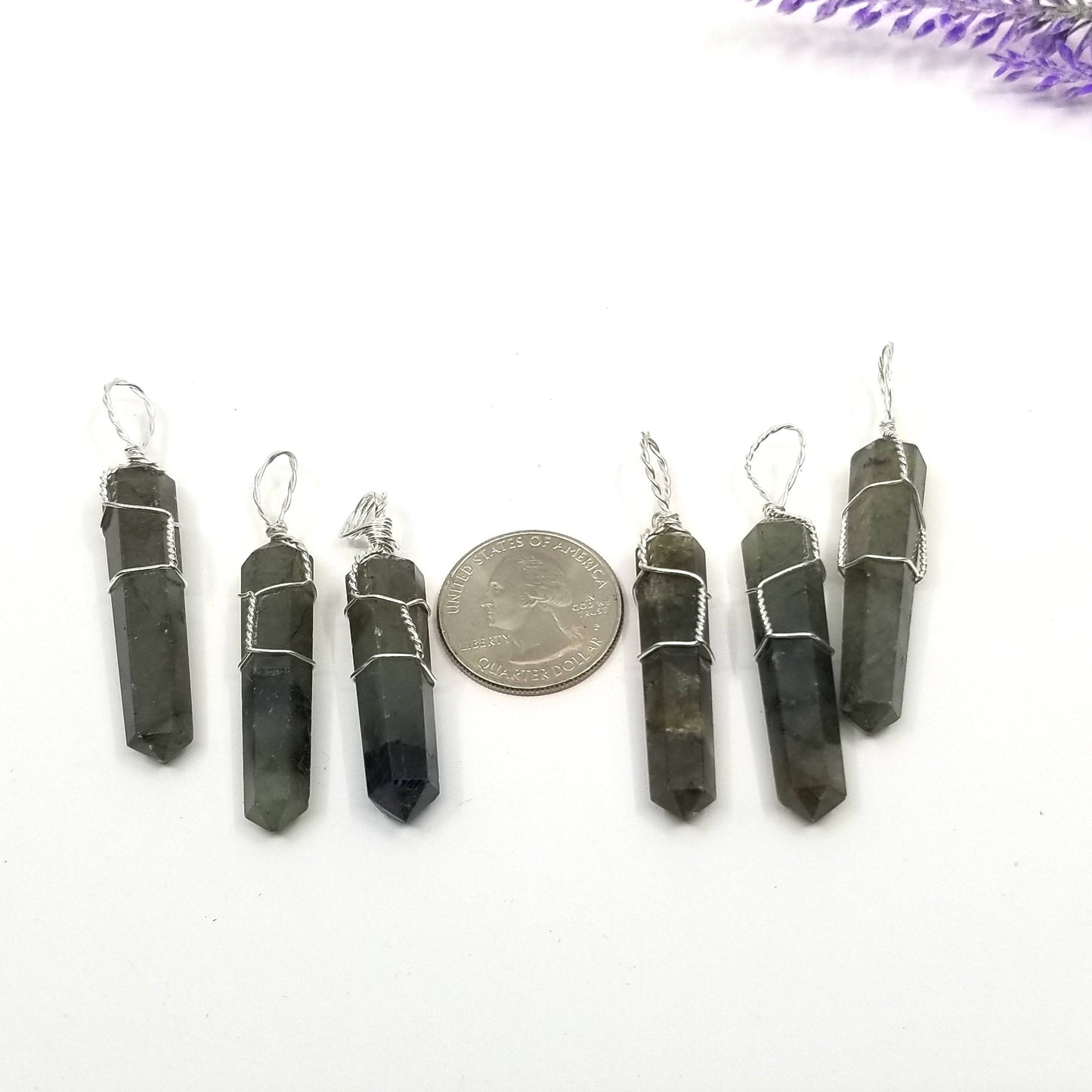 Labradorite Wire Wrapped Pendant