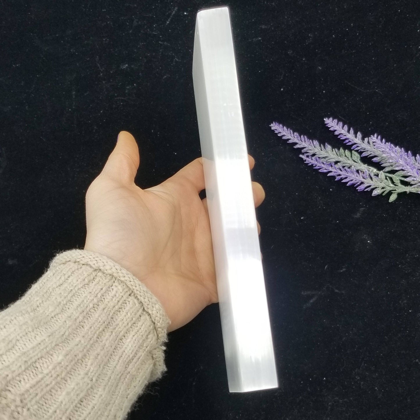 Large Selenite Rectangular Charging Plate - Funky Stuff
