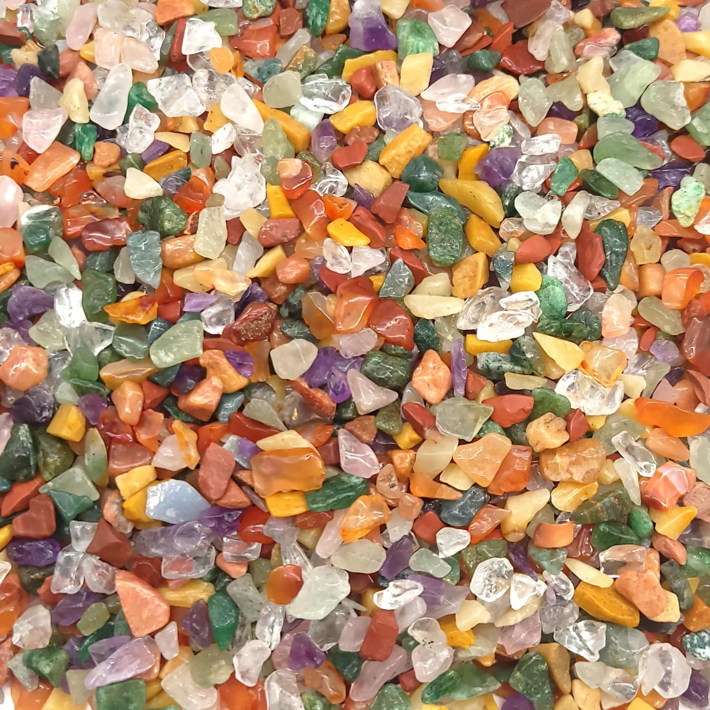 Mixed Stone Tumbled Chips (5-10mm) - 1 LB