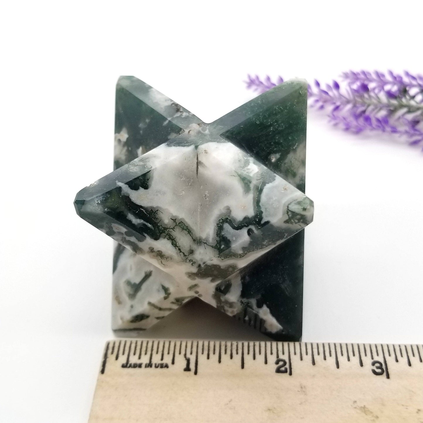 Moss Agate Merkaba
