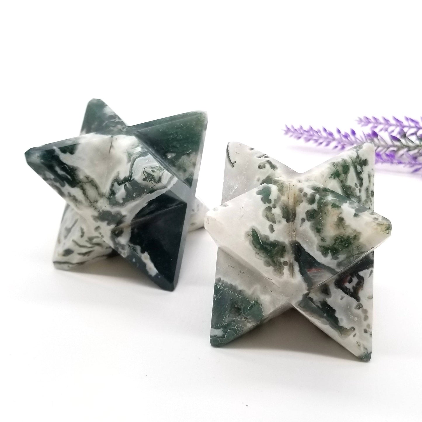 Moss Agate Merkaba