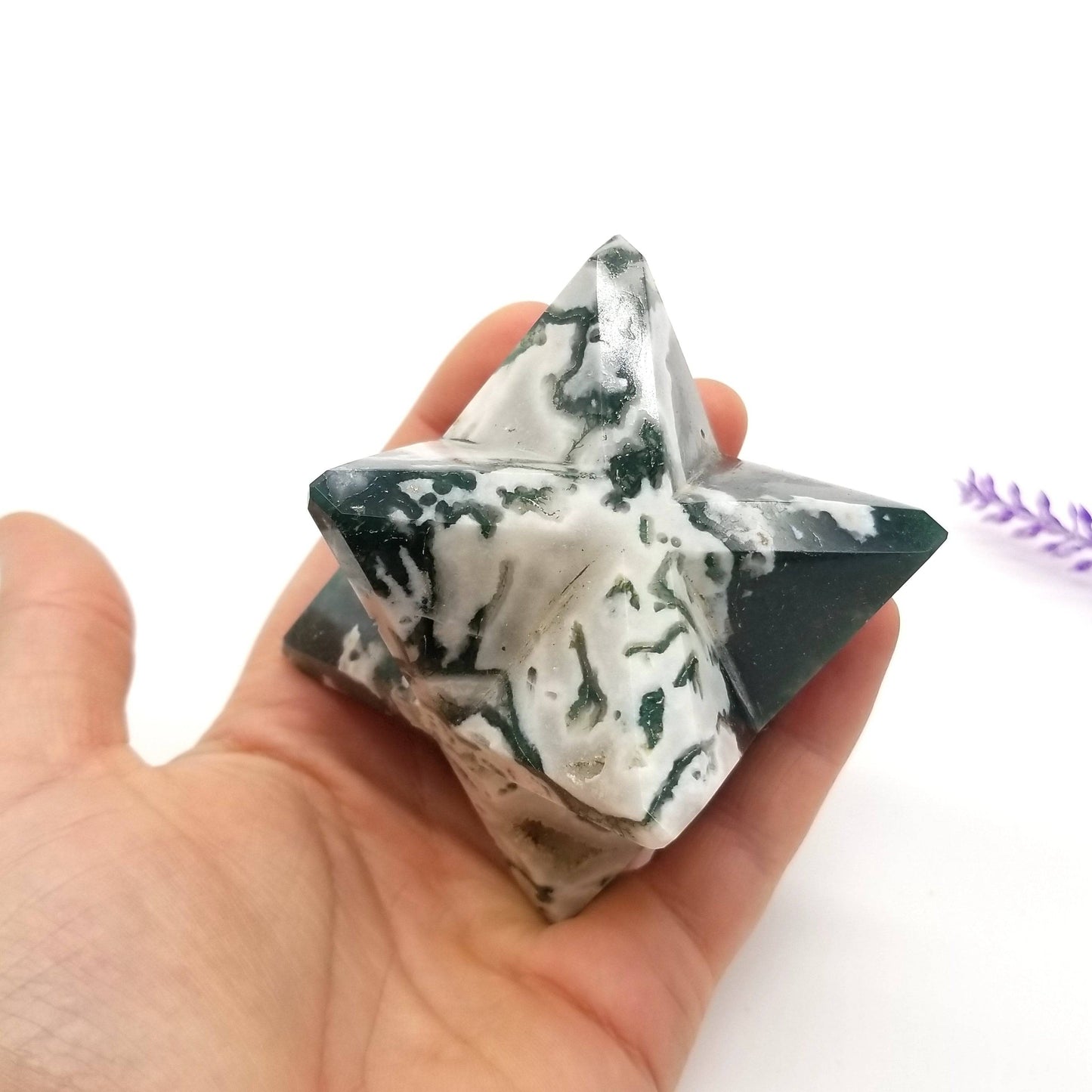 Moss Agate Merkaba