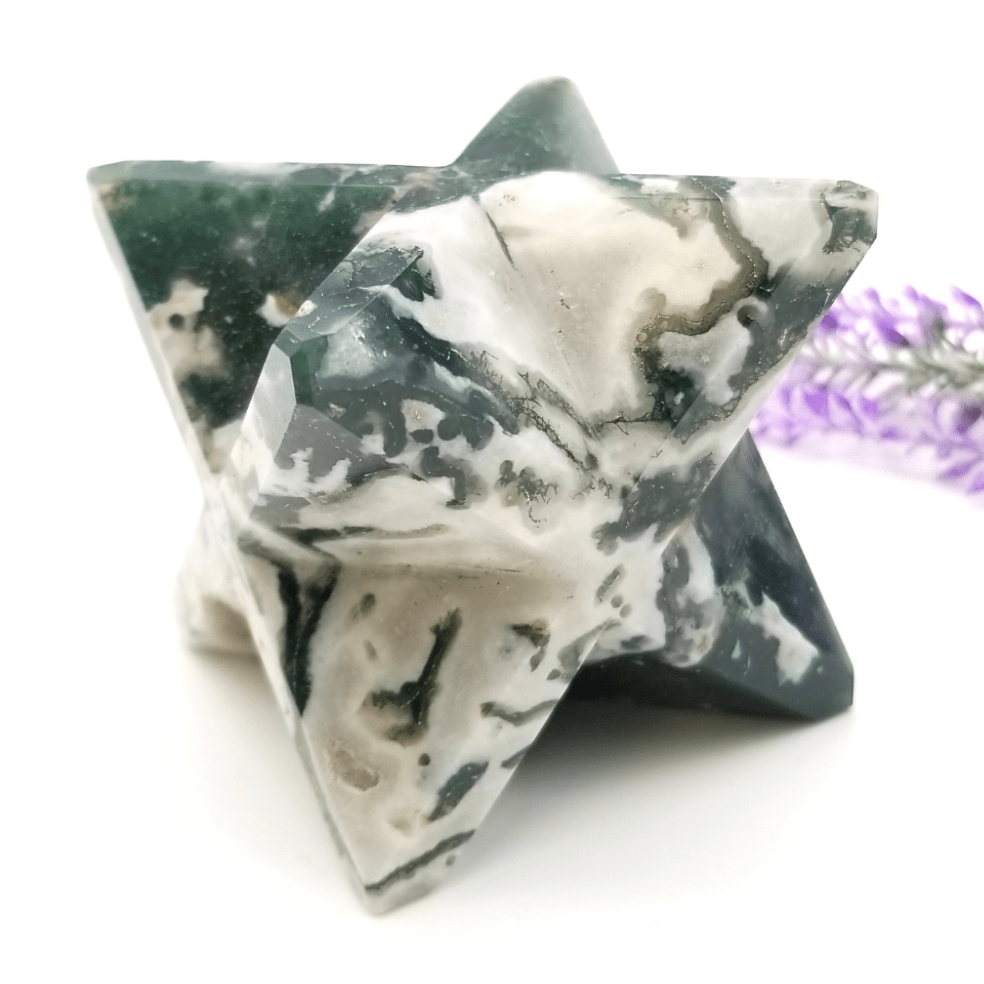 Moss Agate Merkaba