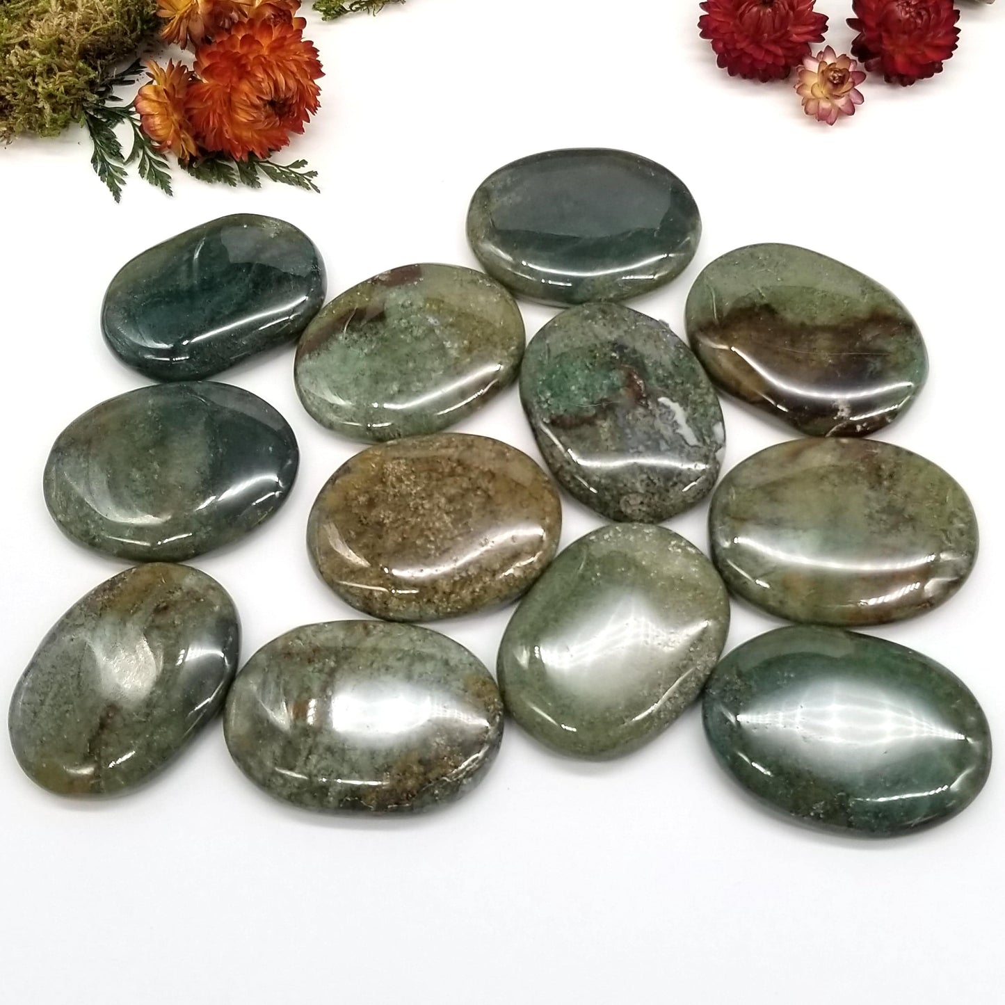 Moss Agate Palmstone