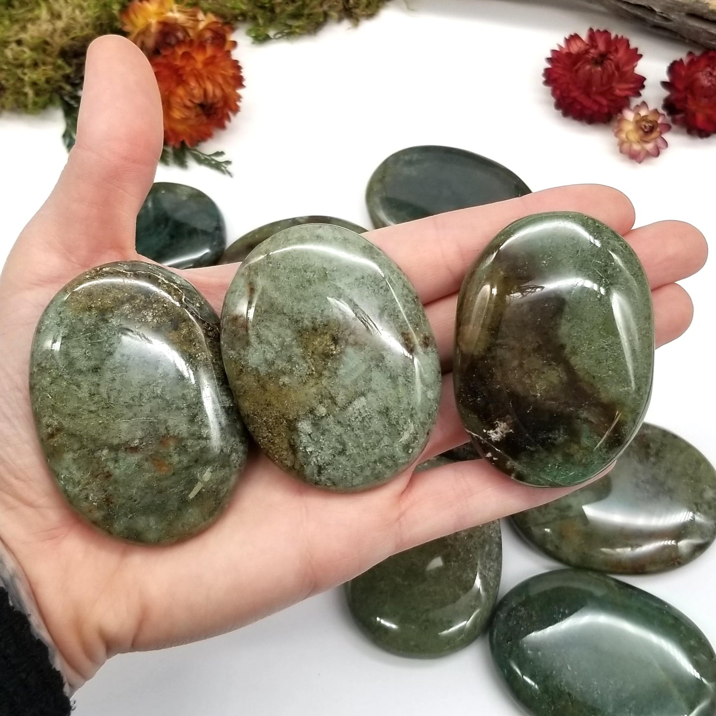 Moss Agate Palmstone