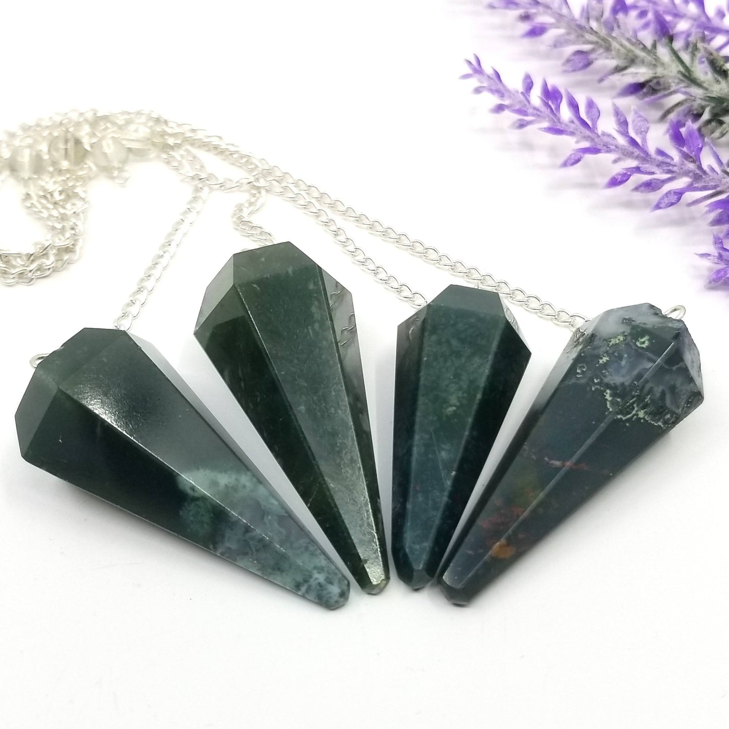 Moss Agate Pendulum
