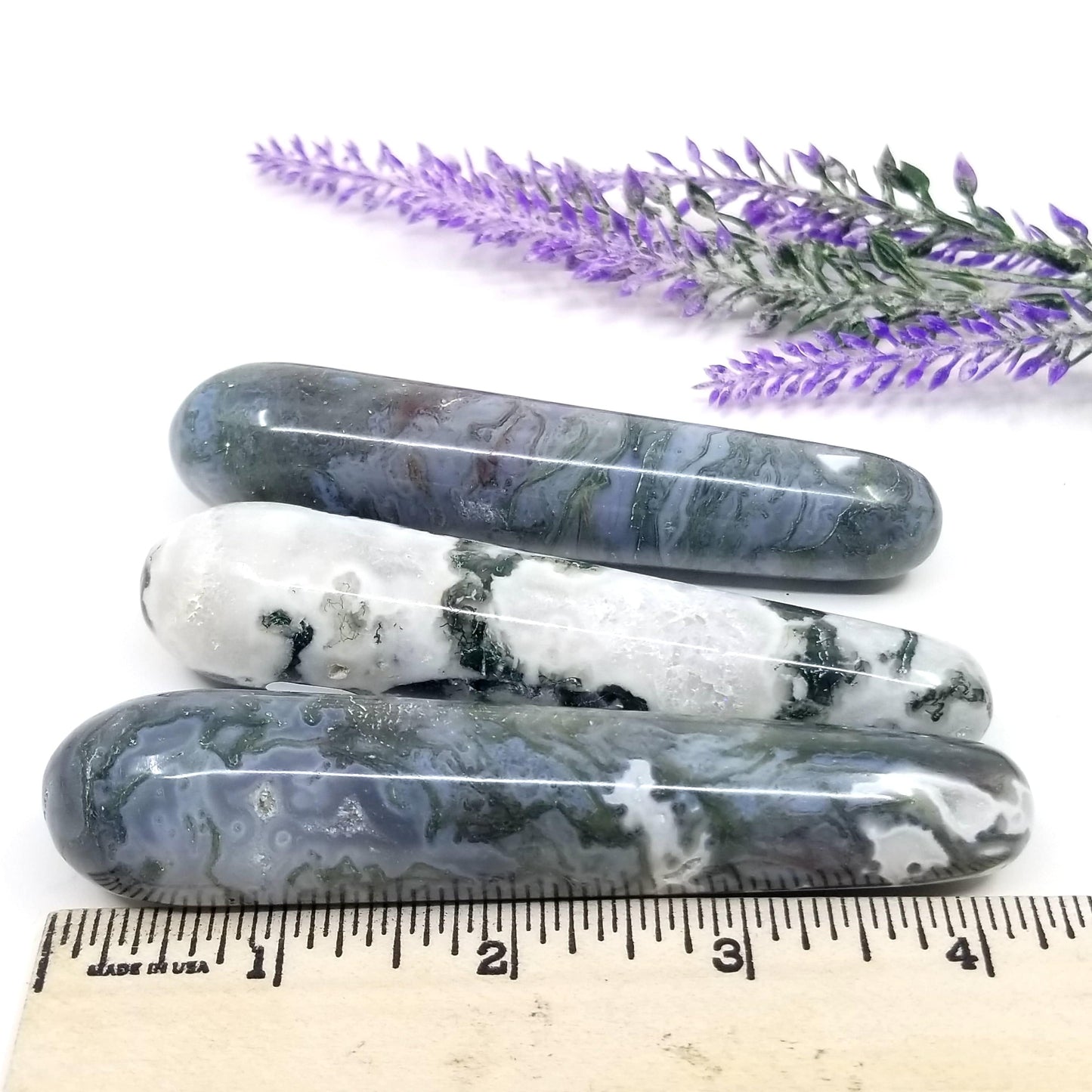 Moss Agate Wand