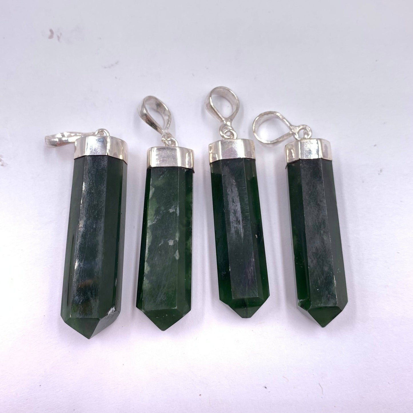 Nephrite Jade Point Pendant