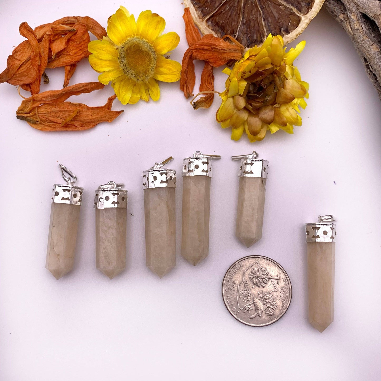 Peach Aventurine Pendant
