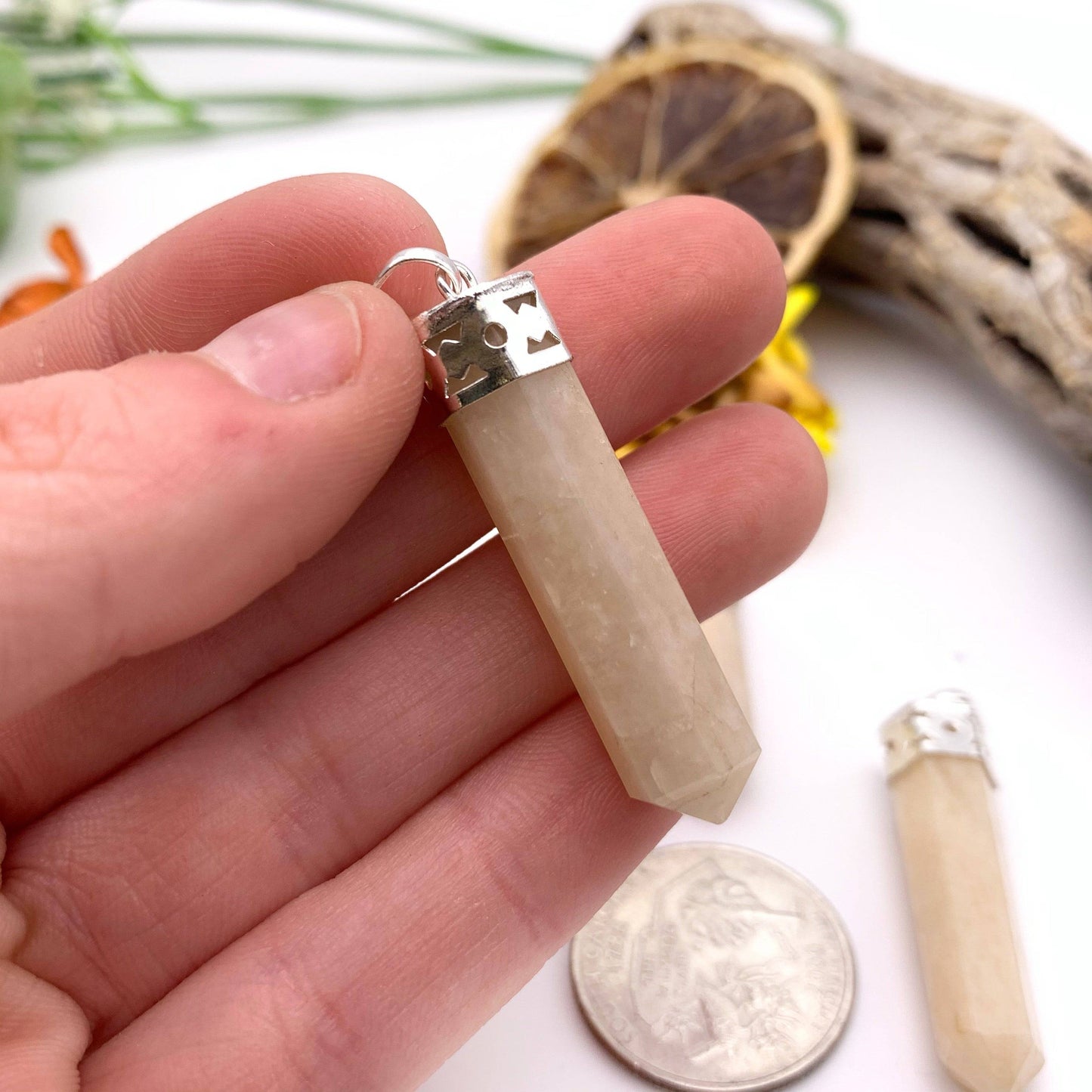 Peach Aventurine Pendant