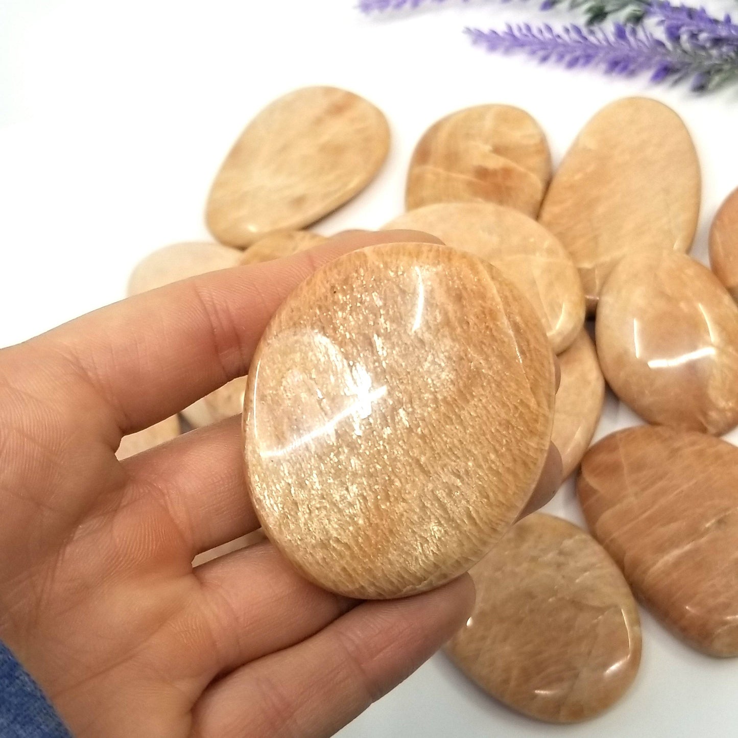 Peach Moonstone Palmstone