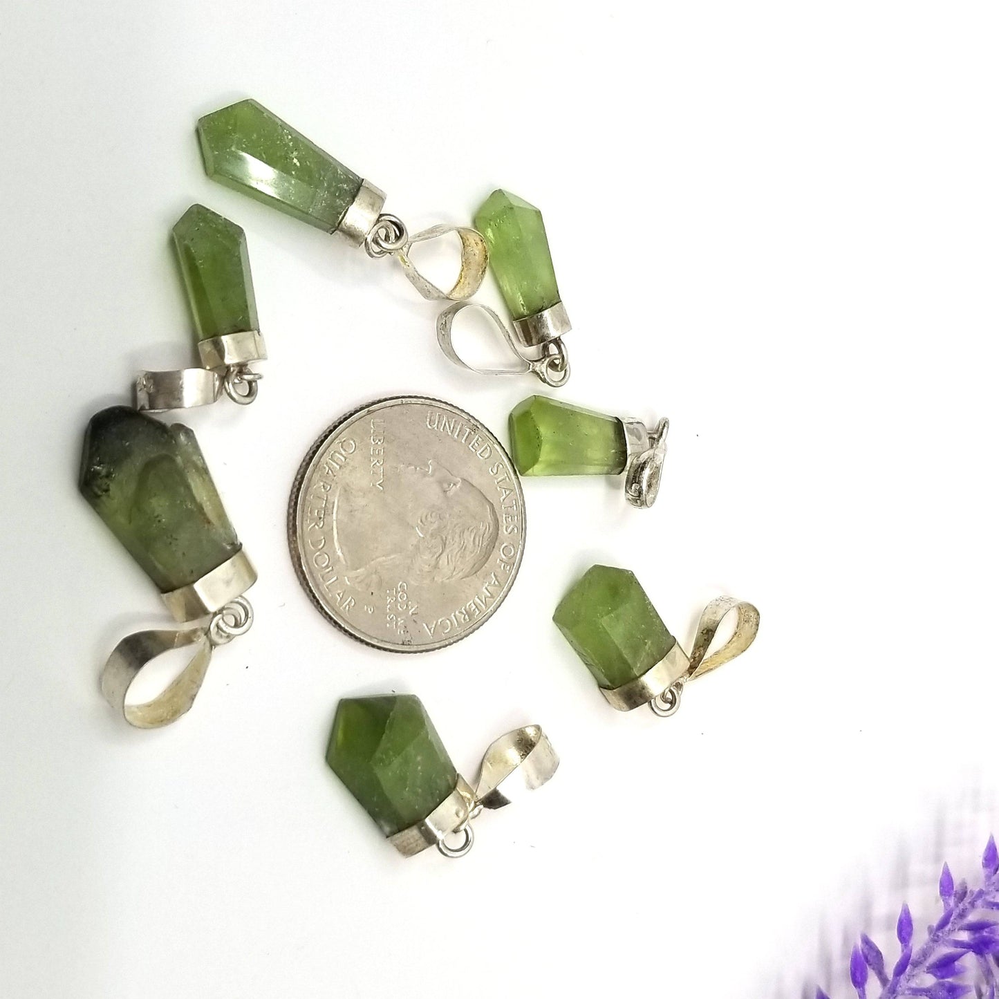 Peridot Sterling Silver Pendant