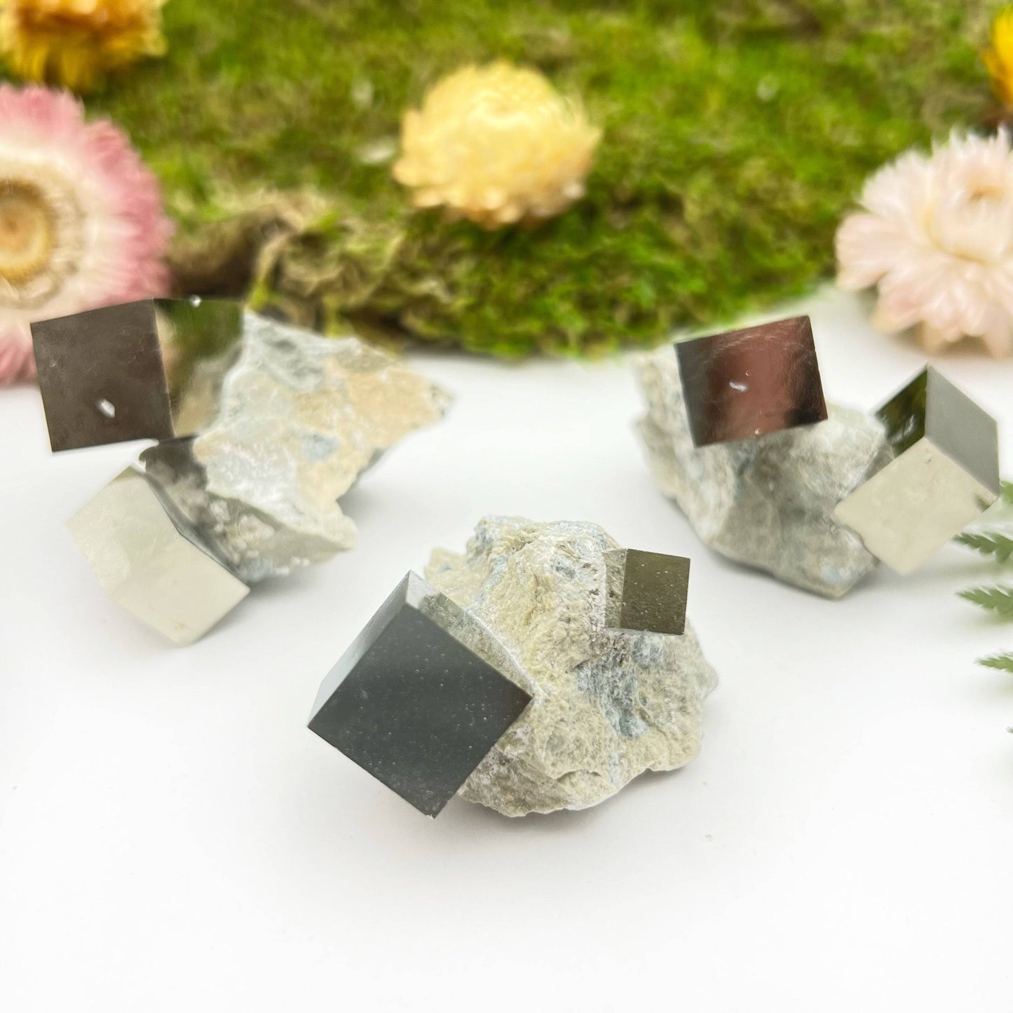 Pyrite on Matrix (Double Cube)