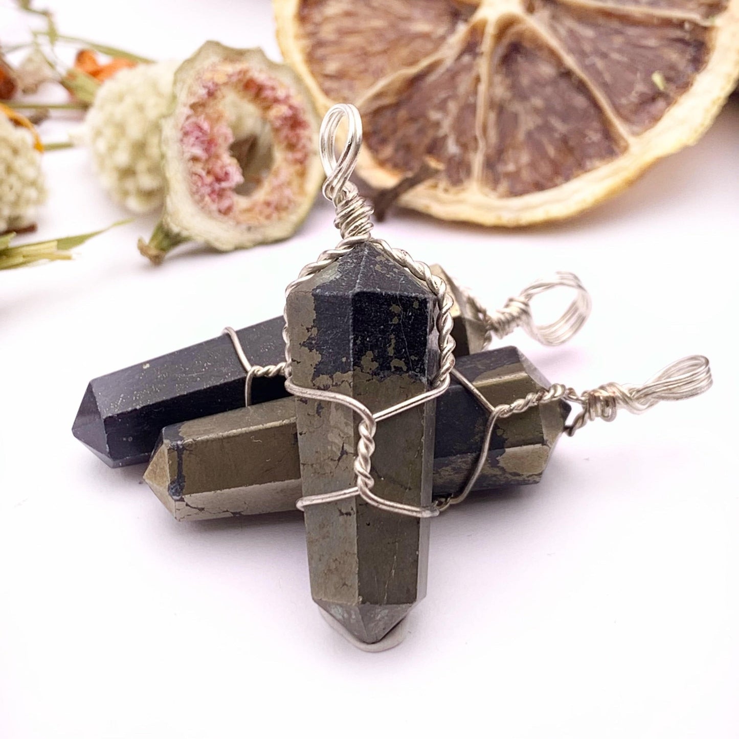 Pyrite Wire Wrapped Pendant