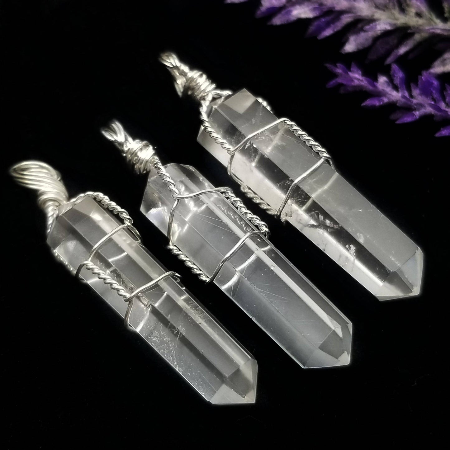 Quartz Wire Wrapped Pendant