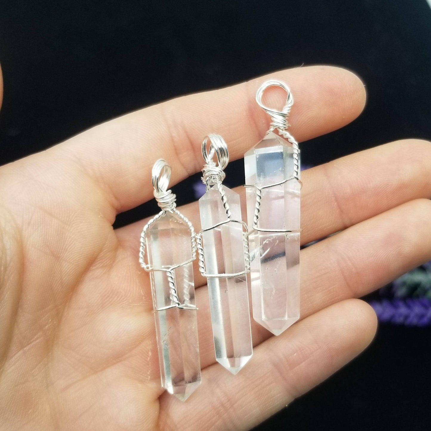 Quartz Wire Wrapped Pendant