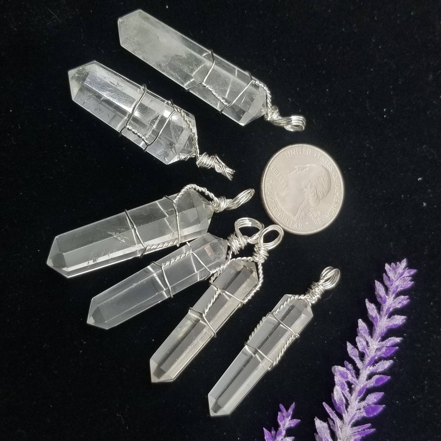 Quartz Wire Wrapped Pendant