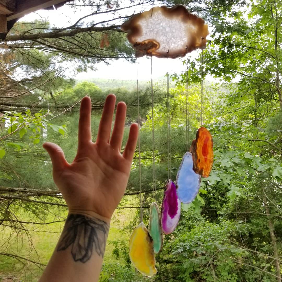 Rainbow Agate Wind Chimes