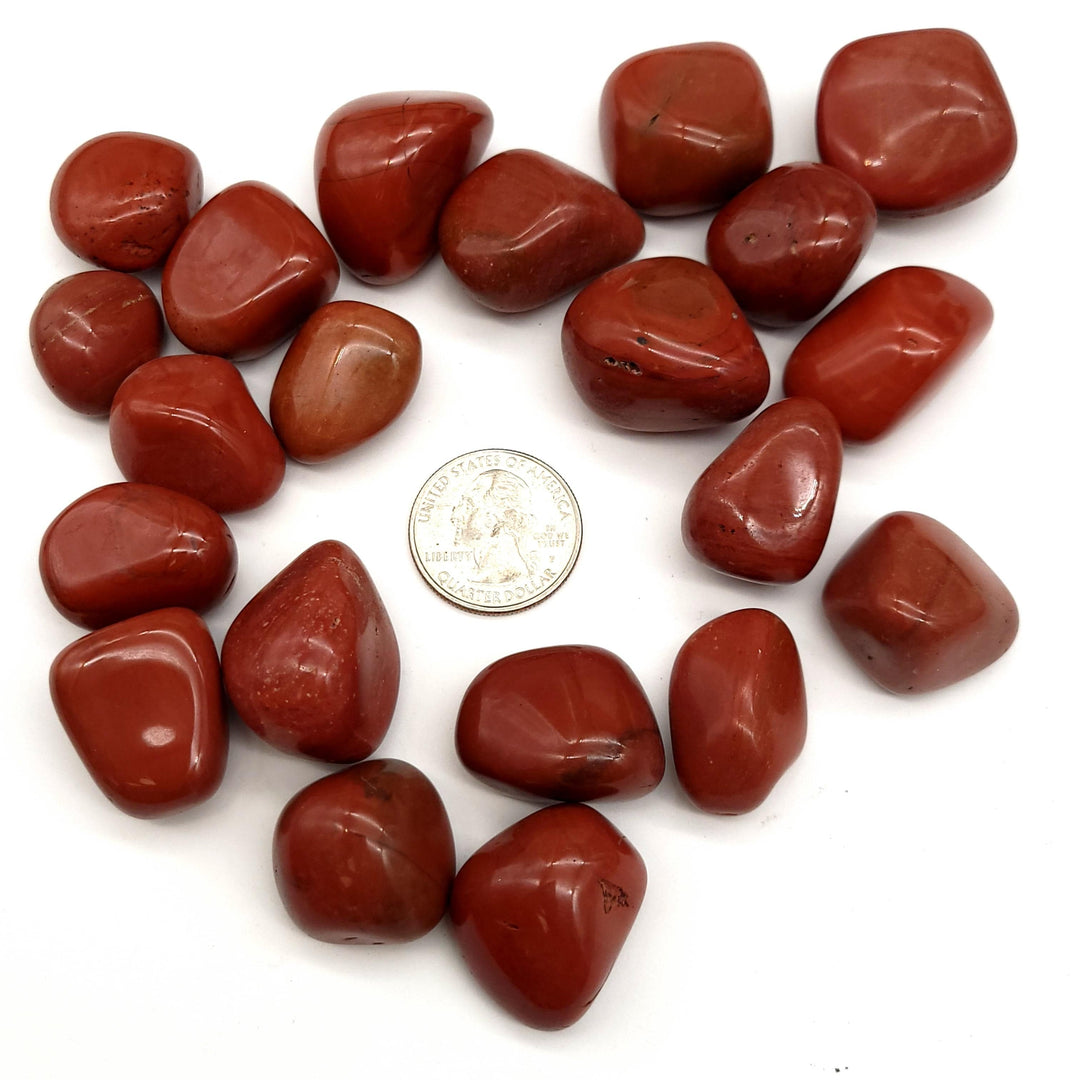 Red Jasper Tumbled Stone - Funky Stuff