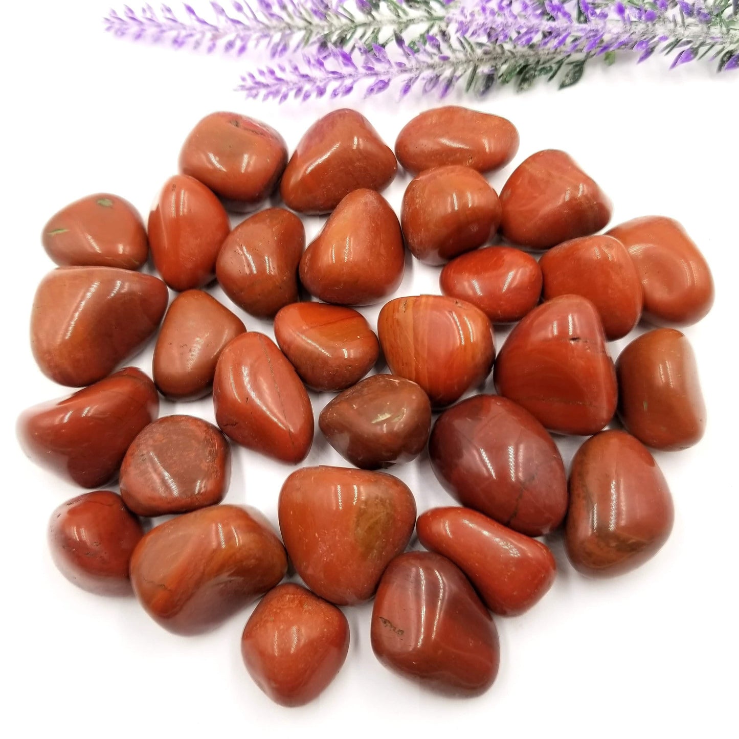 Red Jasper Tumbled Stones 1 LB