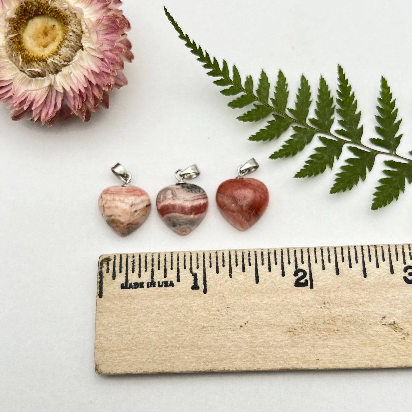 Rhodochrosite Mini Heart Pendant