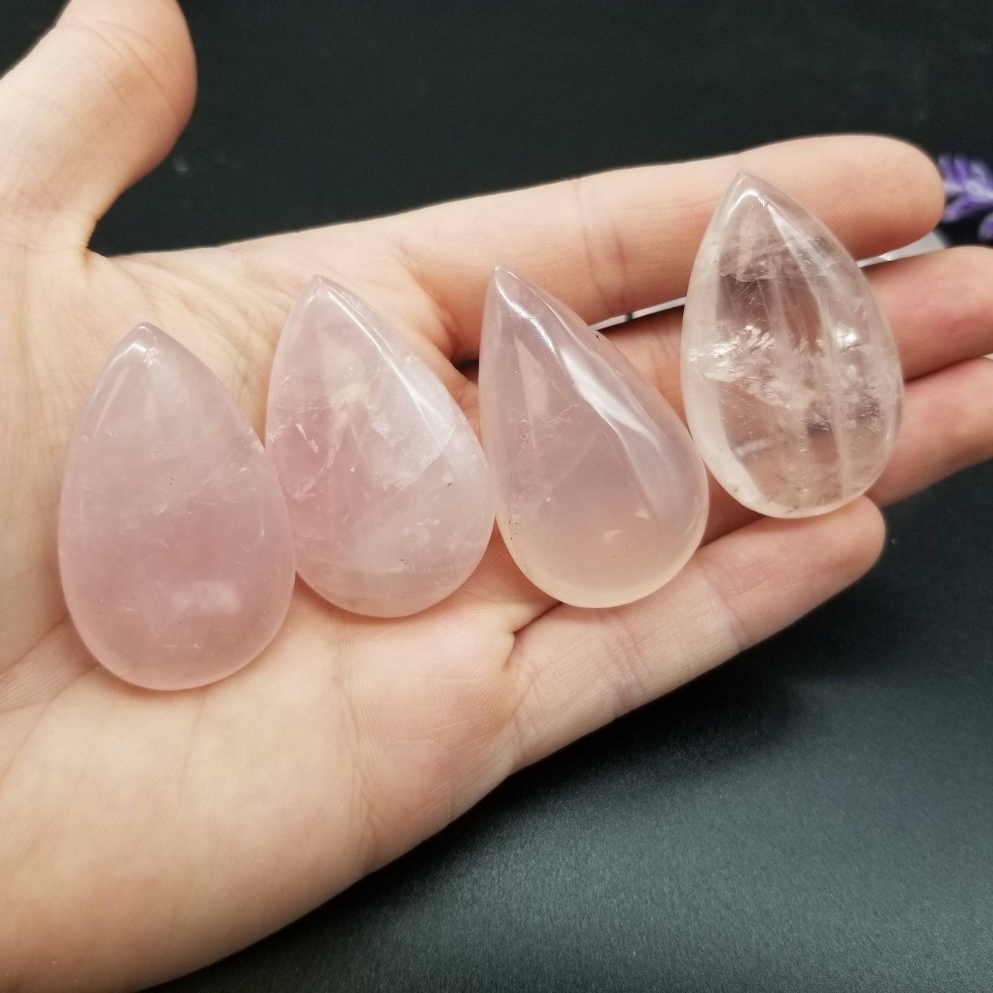 Rose Quartz Teardrop - Funky Stuff