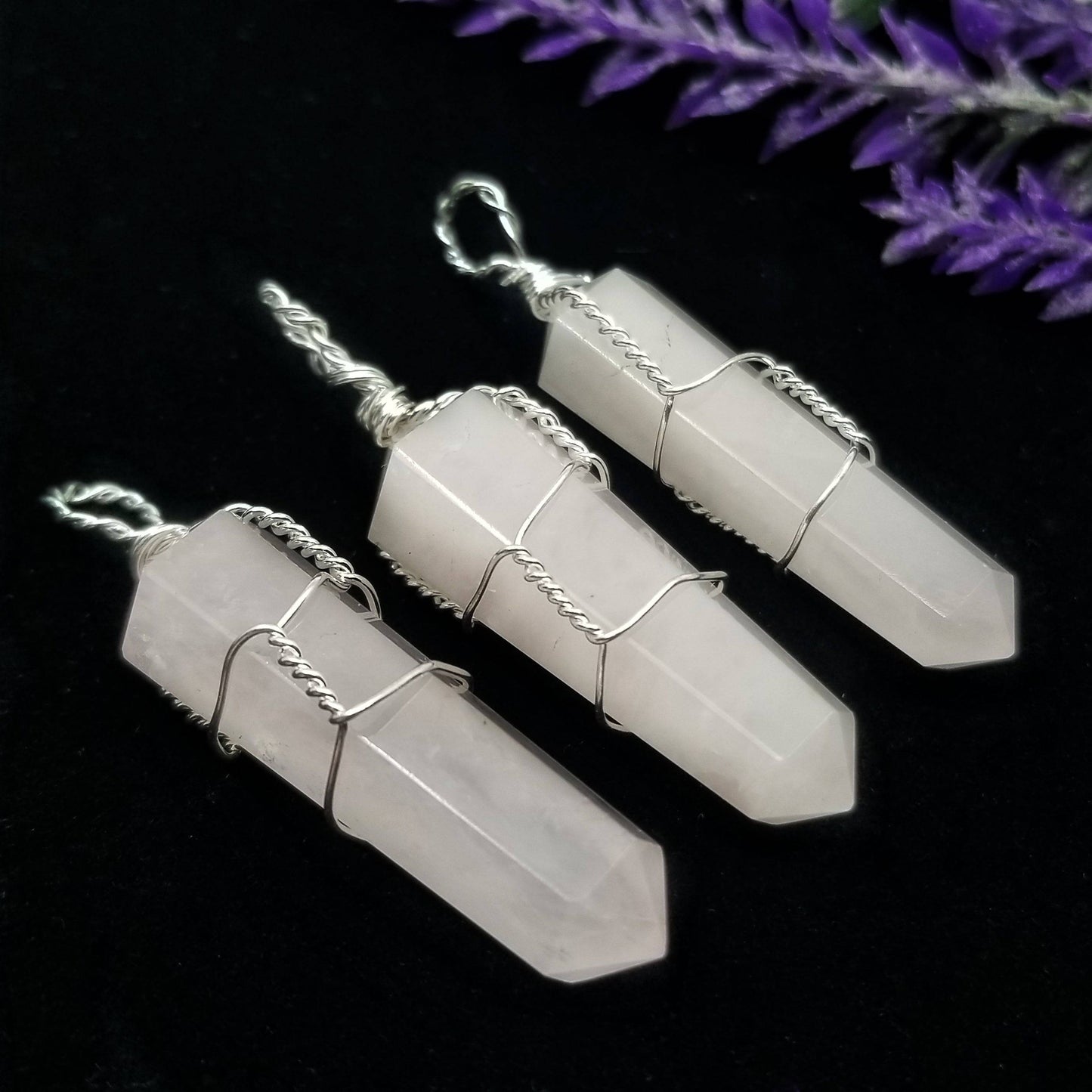 Rose Quartz Wire Wrapped Pendant