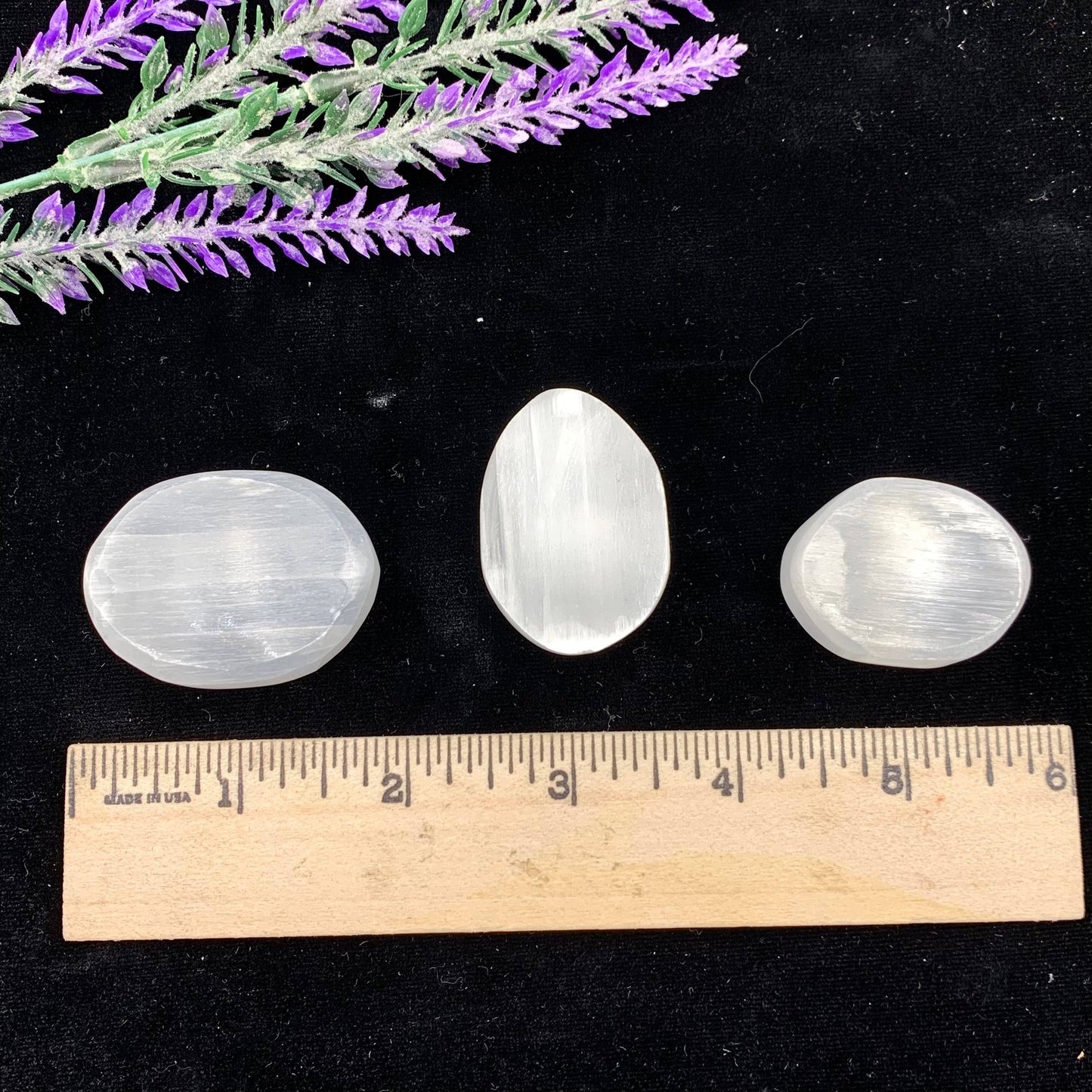 Selenite Worry Stone