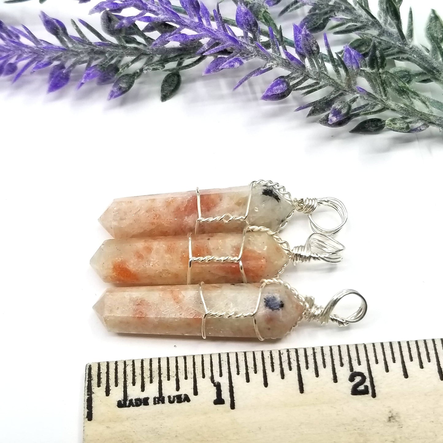 Sunstone Wire Wrapped Pendant