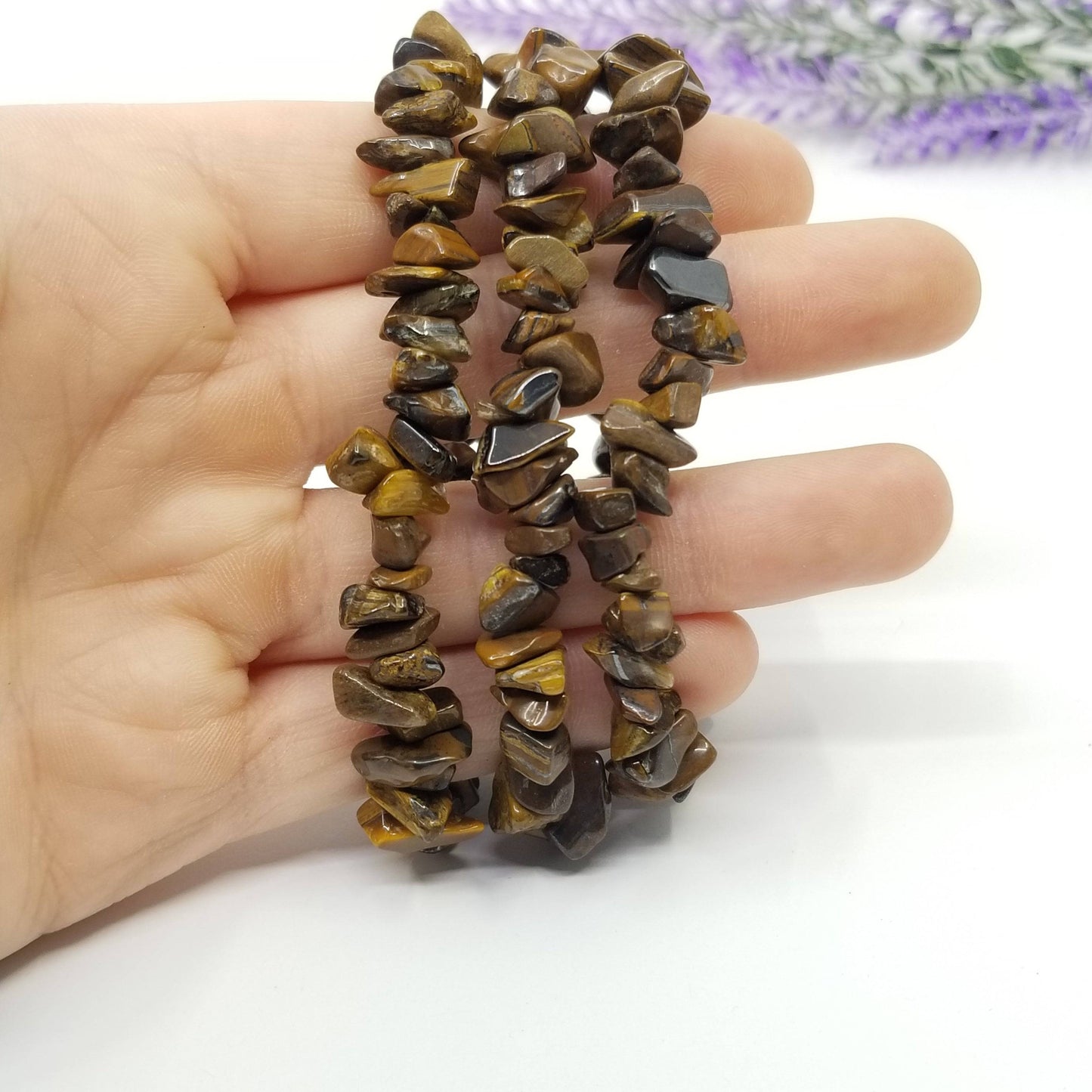 Tigers Eye Chip Bracelet