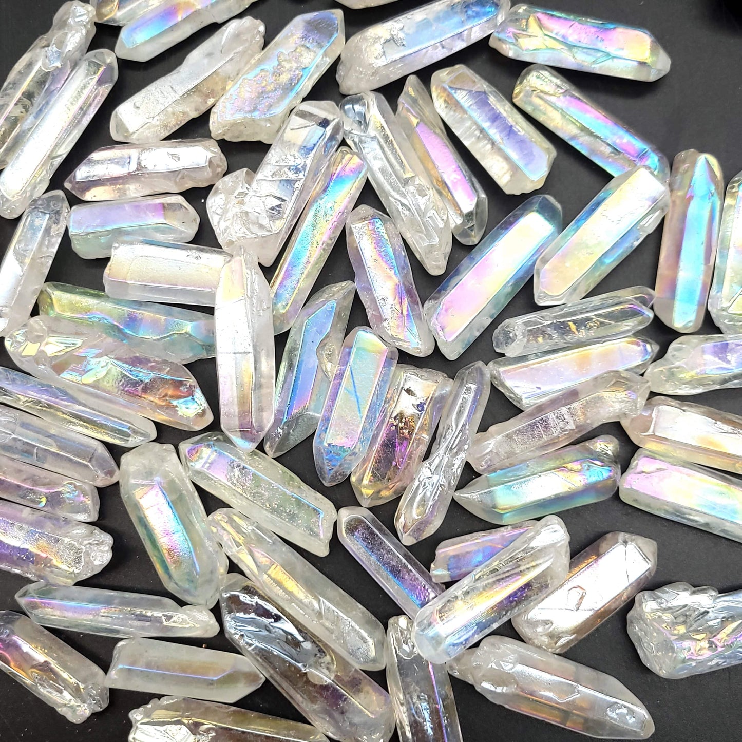 White Aura Quartz Point