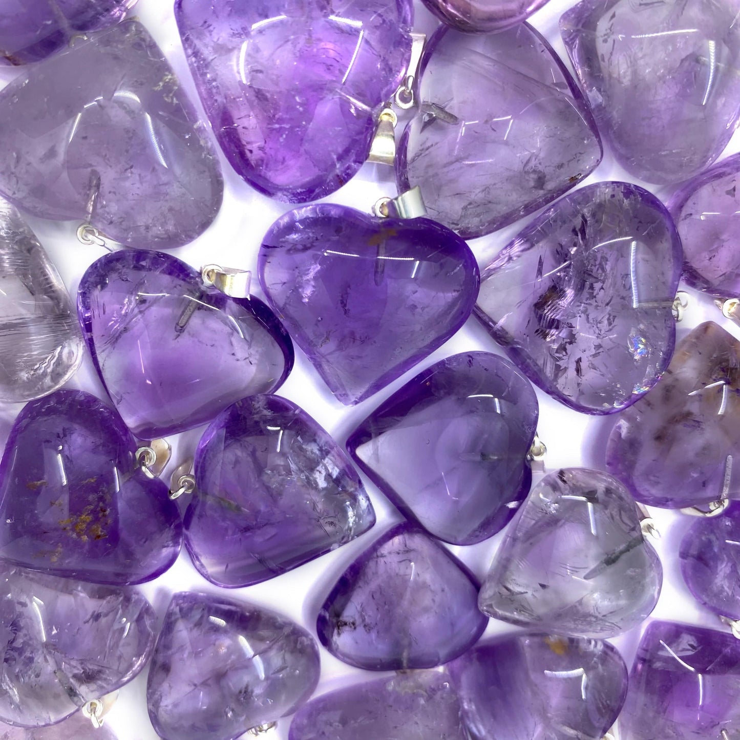 Amethyst Heart Pendant