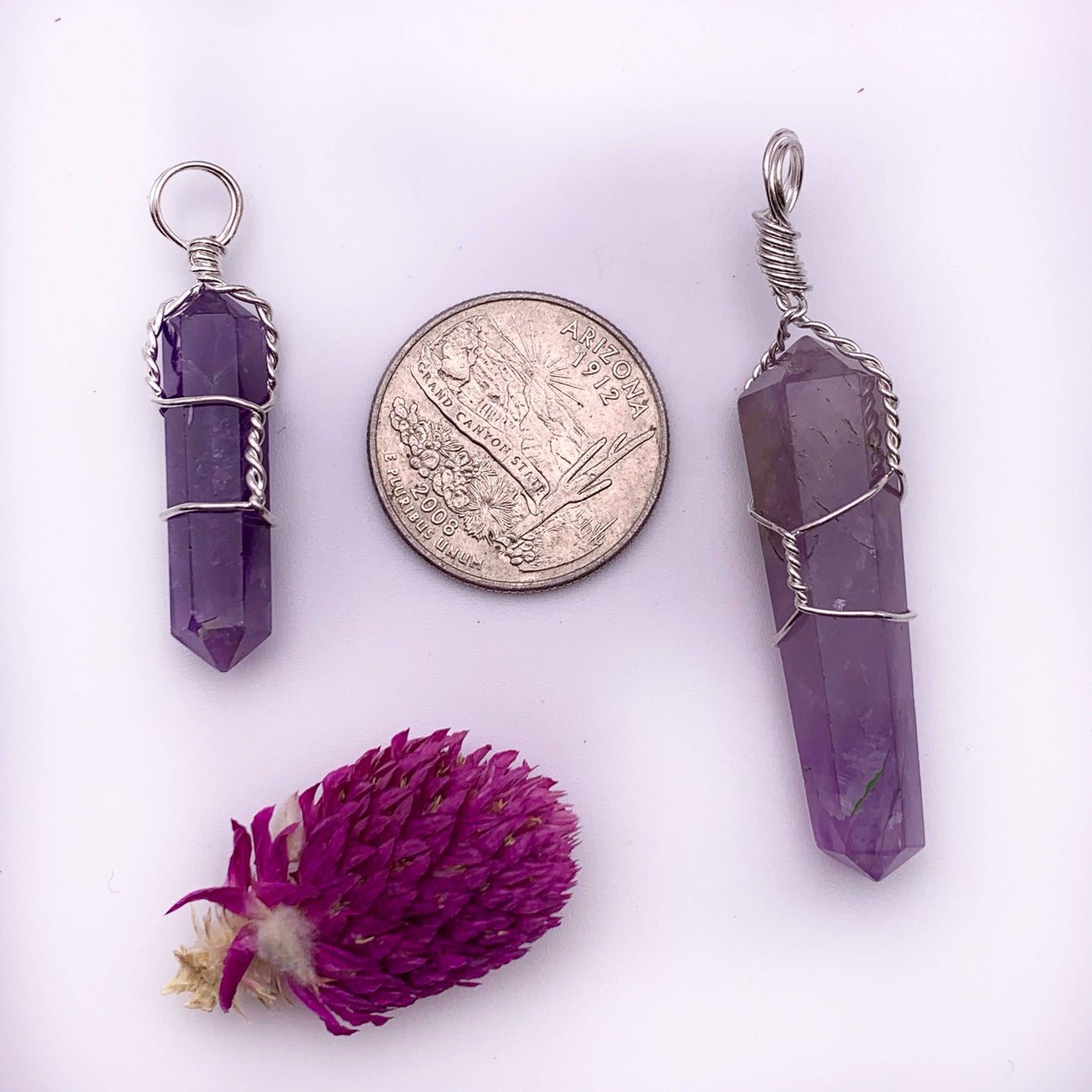 Amethyst Wire Wrapped Pendant