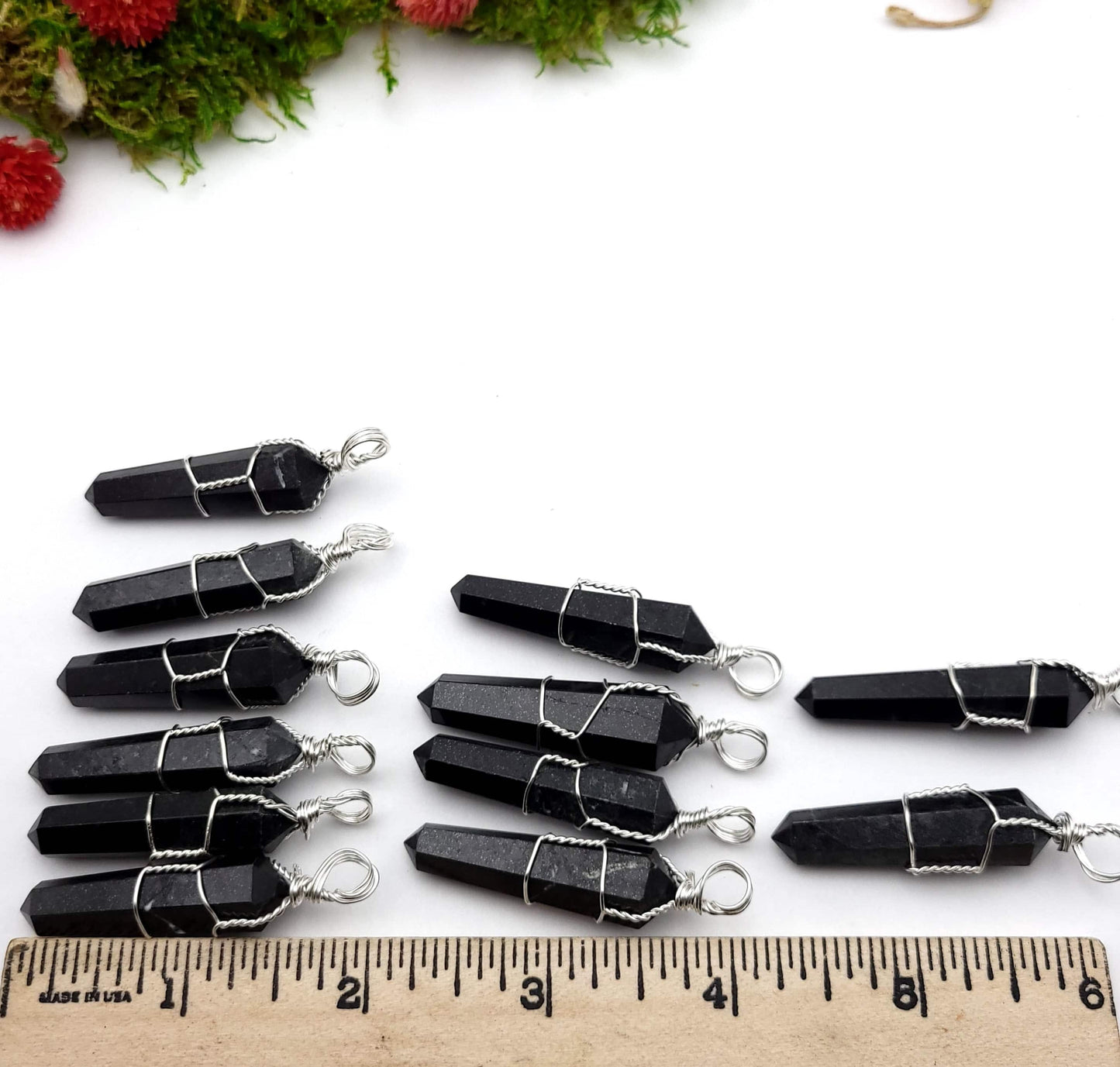 Black Tourmaline Wire Wrapped Pendant