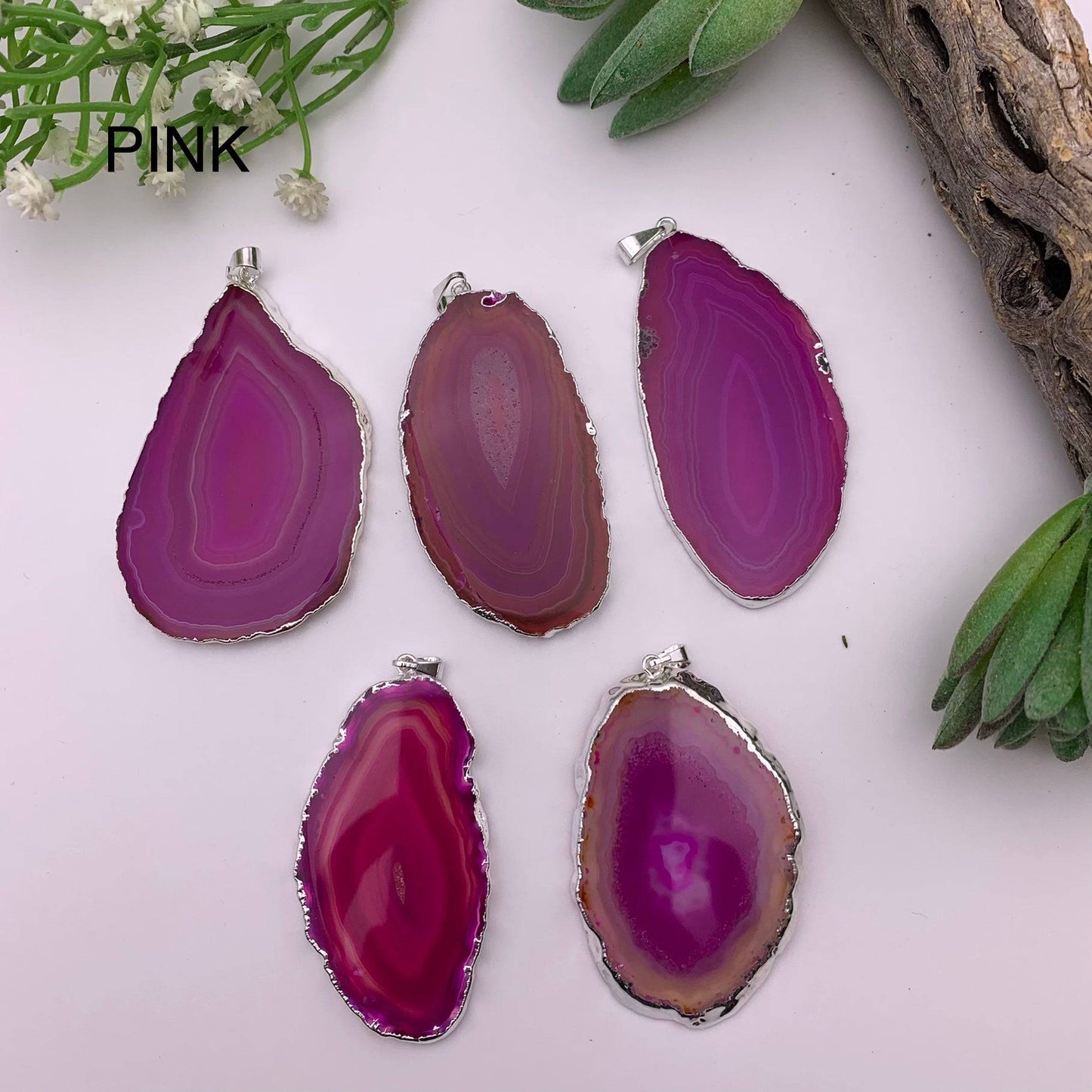 Agate Slice Pendant