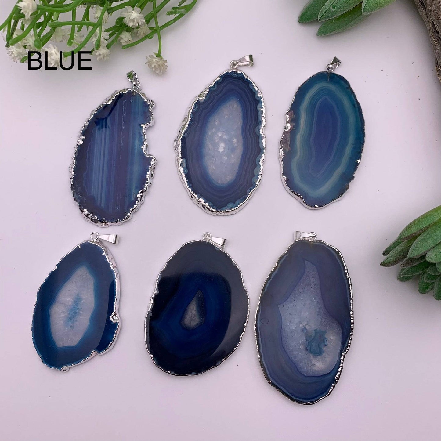 Agate Slice Pendant
