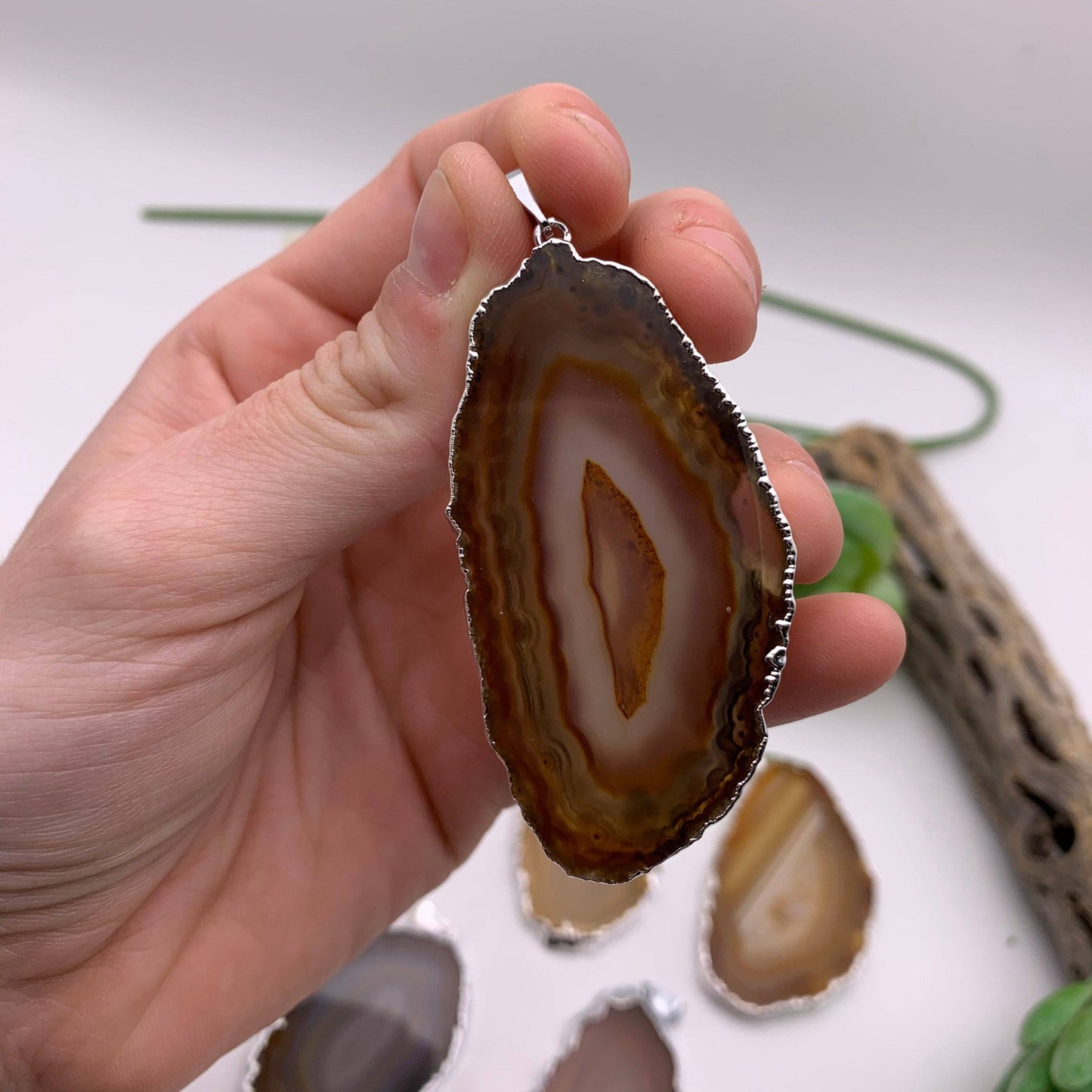 Agate Slice Pendant