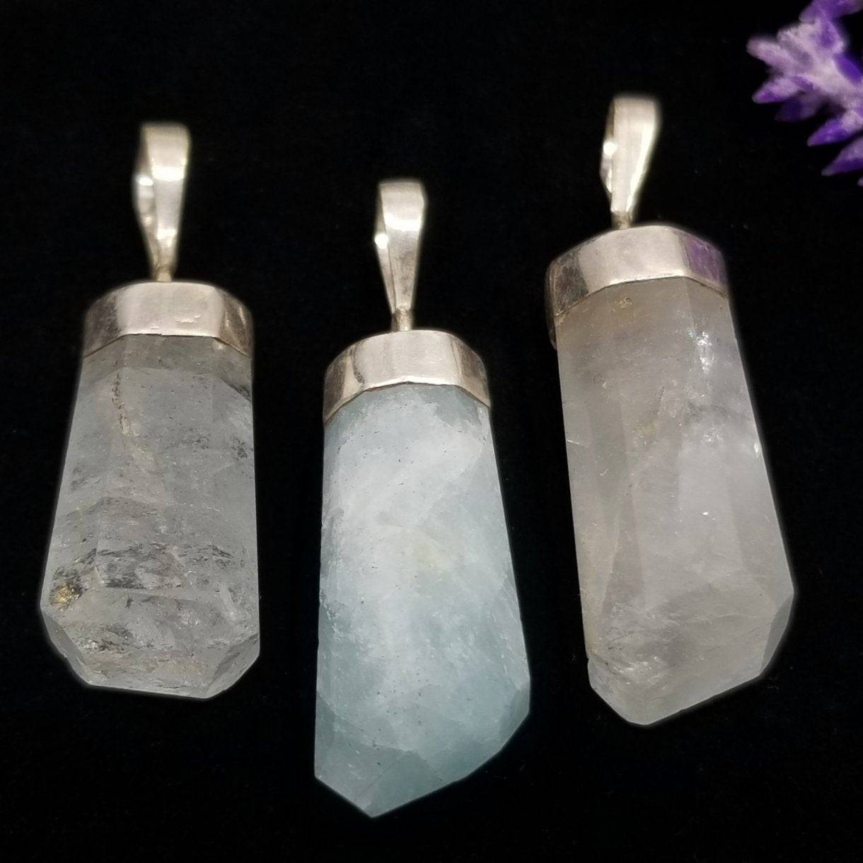 Aquamarine Sterling Silver Pendant
