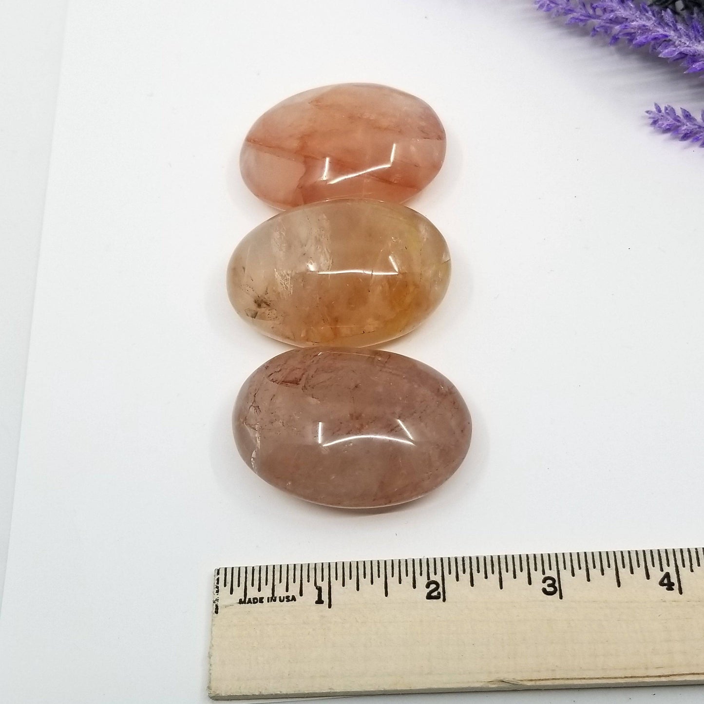 Hematoid Quartz Palmstone (~2"-2.5")