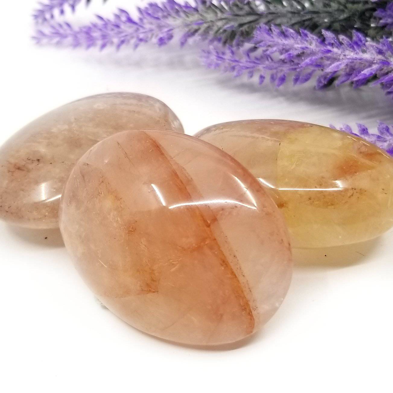 Hematoid Quartz Palmstone (~2"-2.5")