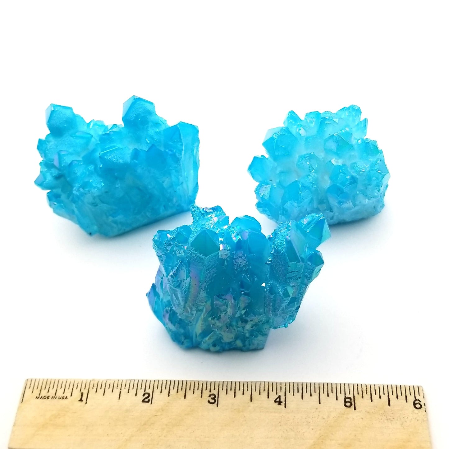 Aqua Aura Quartz Cluster