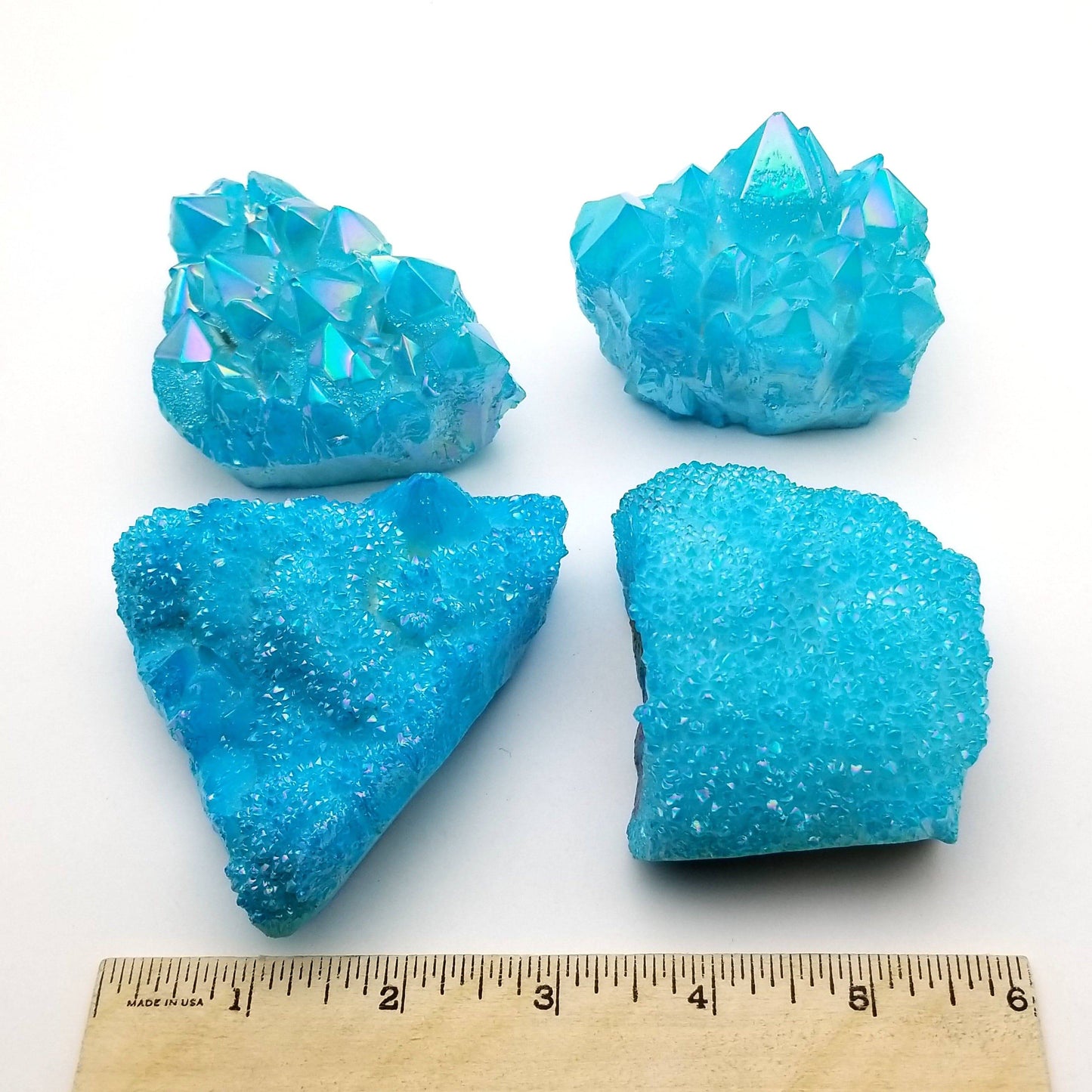 Aqua Aura Quartz Cluster