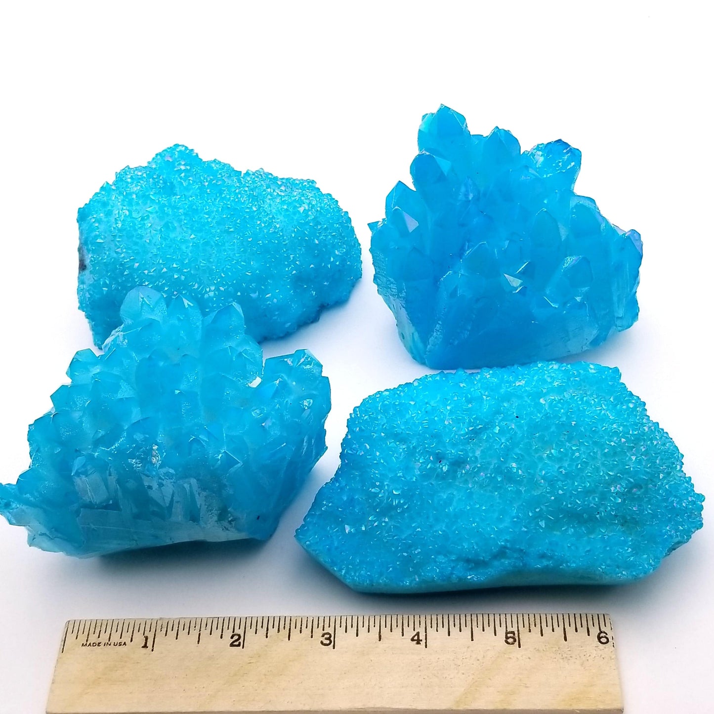 Aqua Aura Quartz Cluster