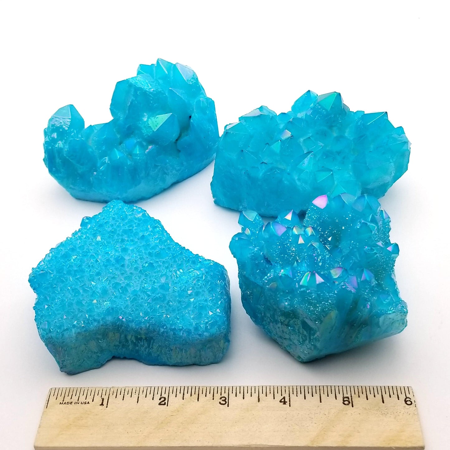 Aqua Aura Quartz Cluster