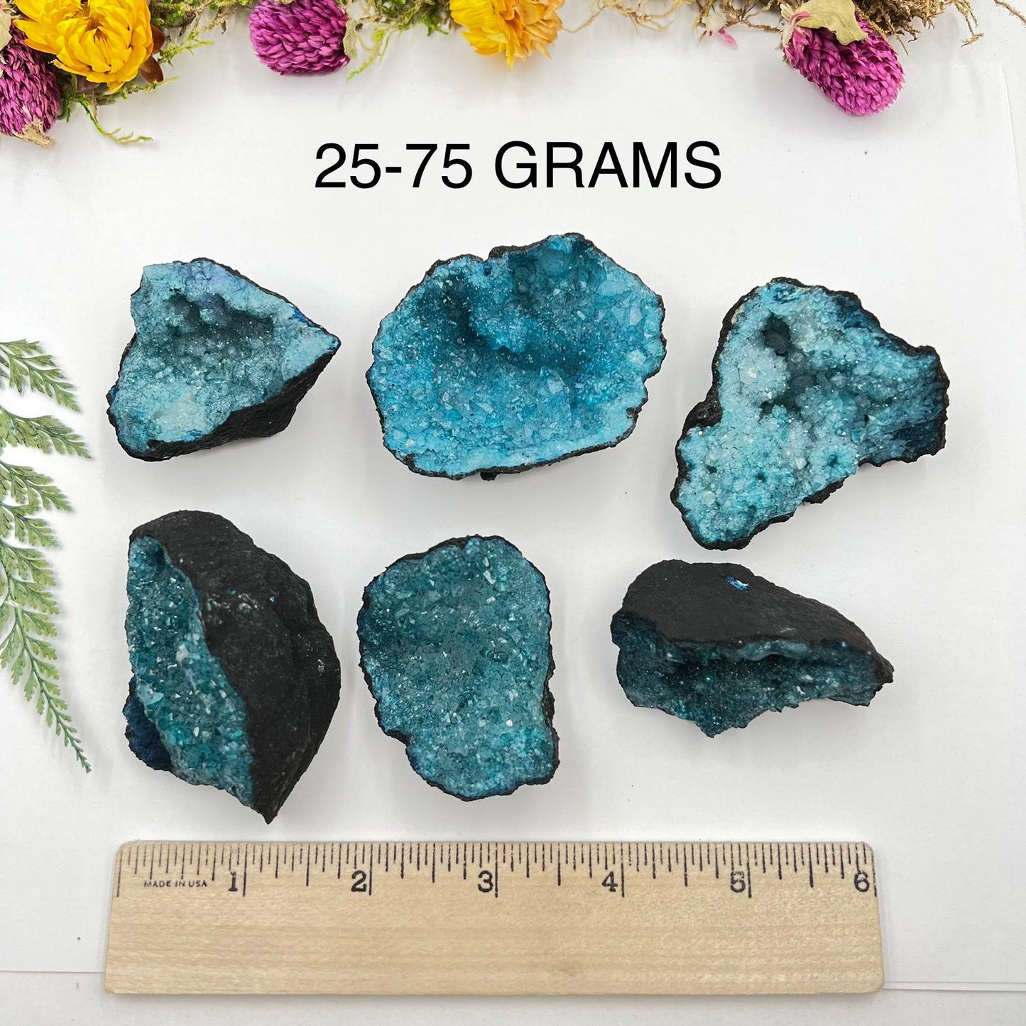 Blue Quartz Geode (Dyed) - Funky Stuff
